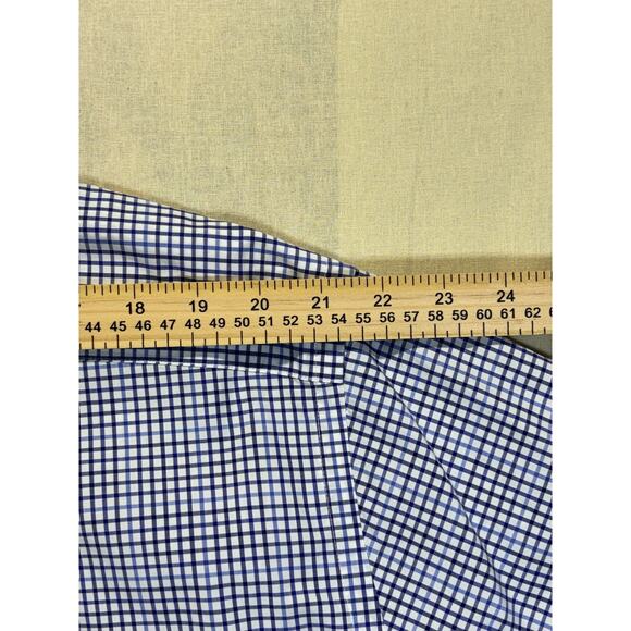 Ralph Lauren Classic Fit 2XB Blue Check Shirt Made in England Short Sleeve - Picture 6 of 16